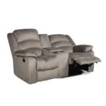 Sofa Bergere Reclinable Musil | 2 Cuerpos | Café Grisáceo - Imagen 4