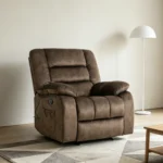 Bergere Masajeador Reclinable Hemingway | Calor y 8 Puntos | Café - Imagen 14