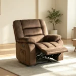 Bergere Masajeador Reclinable Hemingway | Calor y 8 Puntos | Café - Imagen 13
