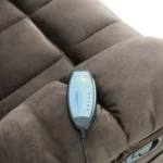 Bergere Masajeador Reclinable Hemingway | Calor y 8 Puntos | Café - Imagen 9
