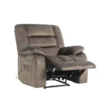 Bergere Masajeador Reclinable Hemingway | Calor y 8 Puntos | Café - Imagen 5