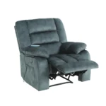 Bergere Masajeador Reclinable Hemingway | Calor y 8 Puntos | Gris Azulado - Imagen 7